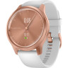 Часы GARMIN VIVOMOVE STYLE розовое золото с белым силиконовым ремешком 010-02240-20