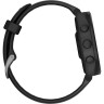 Смарт-часы GARMIN FORERUNNER 165 MUSIC, черный/сланцево-серый силиконовый ремешок 010-02863-30
